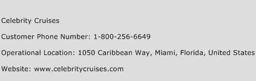 Celebrity Cruises Phone Number Customer Service