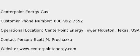 Centerpoint Energy Gas Phone Number Customer Service