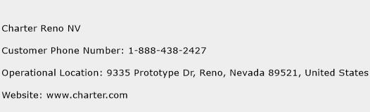 Charter Reno NV Phone Number Customer Service