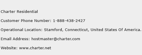 Charter Residential Phone Number Customer Service