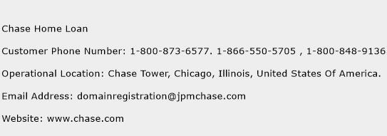 Chase Home Loan Phone Number Customer Service