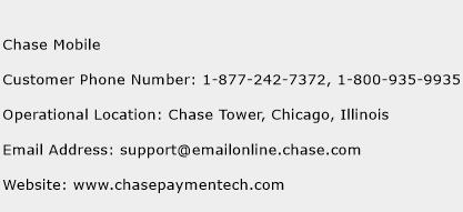 Chase Mobile Phone Number Customer Service