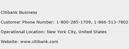 Citibank Business Phone Number Customer Service