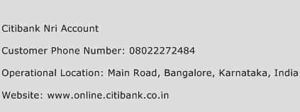 Citibank Nri Account Phone Number Customer Service