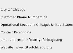 City Of Chicago Phone Number Customer Service