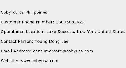 Coby Kyros Philippines Phone Number Customer Service