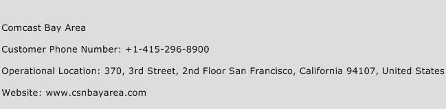 Comcast Bay Area Phone Number Customer Service