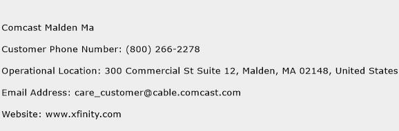 Comcast Malden Ma Phone Number Customer Service
