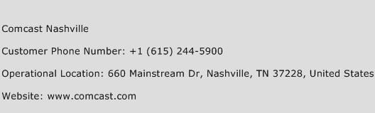 Comcast Nashville Phone Number Customer Service