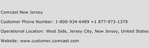 Comcast New Jersey Phone Number Customer Service