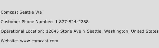 Comcast Seattle Wa Phone Number Customer Service