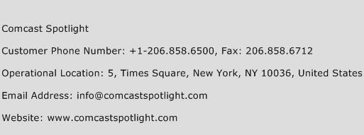 Comcast Spotlight Phone Number Customer Service