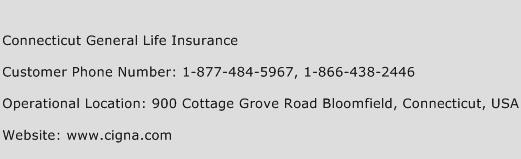 Connecticut General Life Insurance Phone Number Customer Service