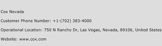 Cox Nevada Phone Number Customer Service