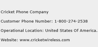 Cricket Phone Company Phone Number Customer Service
