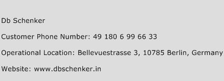 DB Schenker Phone Number Customer Service