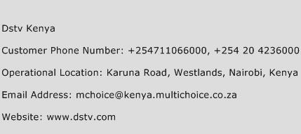 DSTV Kenya Phone Number Customer Service
