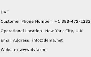DVF Phone Number Customer Service