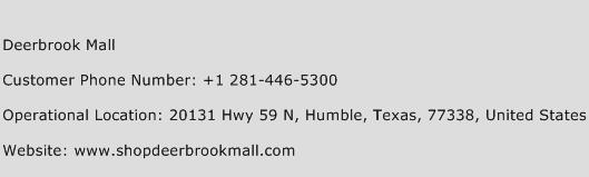 Deerbrook Mall Phone Number Customer Service