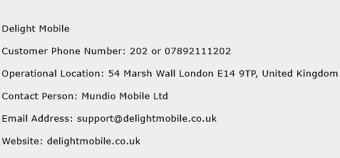 Delight Mobile Phone Number Customer Service