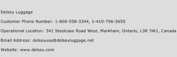 Delsey Luggage Phone Number Customer Service