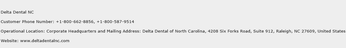 Delta Dental NC Phone Number Customer Service
