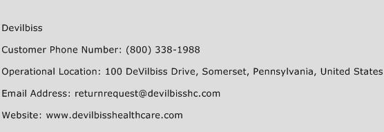 Devilbiss Phone Number Customer Service