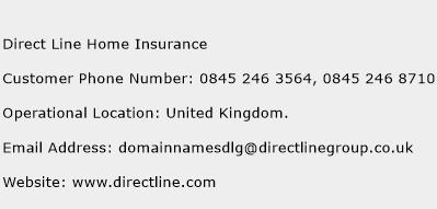 Direct Line Home Insurance Phone Number Customer Service