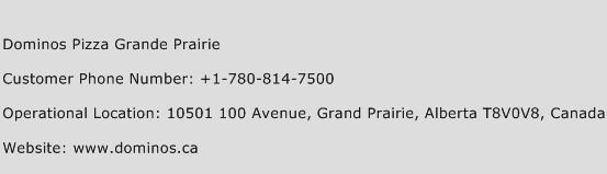 Dominos Pizza Grande Prairie Phone Number Customer Service