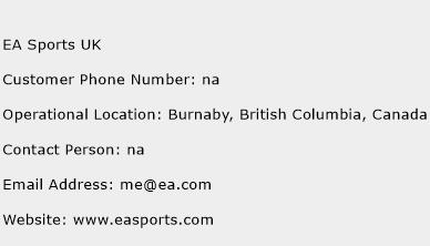 EA Sports UK Phone Number Customer Service