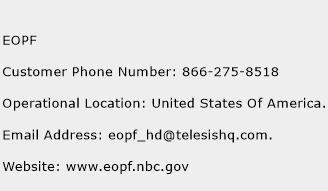 EOPF Phone Number Customer Service