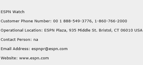 ESPN Watch Phone Number Customer Service