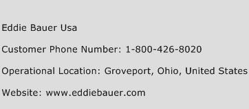 Eddie Bauer USA Phone Number Customer Service