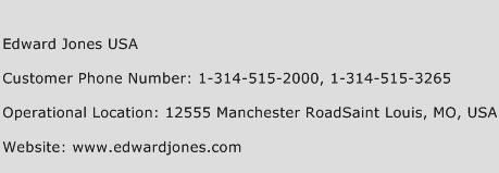 Edward Jones USA Phone Number Customer Service
