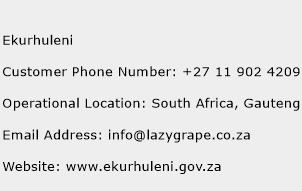 Ekurhuleni Phone Number Customer Service