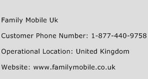 Family Mobile Uk Phone Number Customer Service