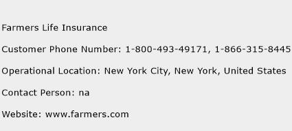 Farmers Life Insurance Phone Number Customer Service