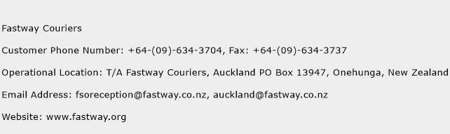 Fastway Couriers Phone Number Customer Service