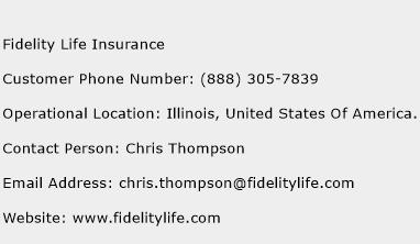 Fidelity Life Insurance Phone Number Customer Service