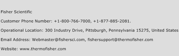 Fisher Scientific Phone Number Customer Service