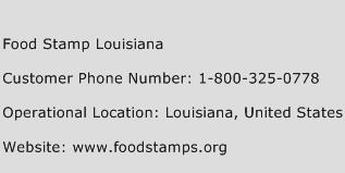 Food Stamp Louisiana Phone Number Customer Service