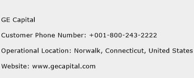 GE Capital Phone Number Customer Service