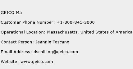 GEICO Ma Phone Number Customer Service