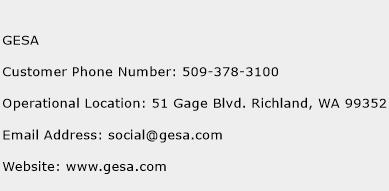 GESA Phone Number Customer Service