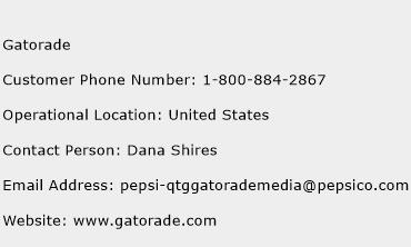 Gatorade Phone Number Customer Service