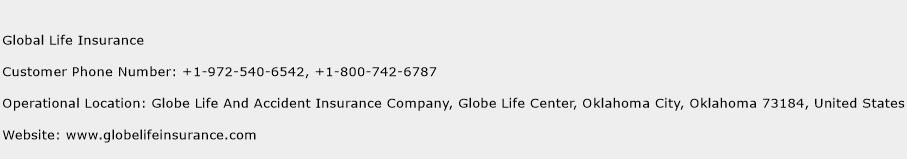Global Life Insurance Phone Number Customer Service