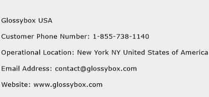 Glossybox USA Phone Number Customer Service