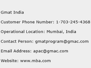 Gmat India Phone Number Customer Service