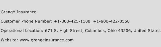 Grange Insurance Phone Number Customer Service
