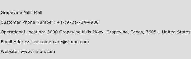 Grapevine Mills Mall Phone Number Customer Service